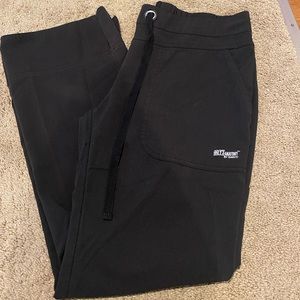 Greys anatomy signature black flare scrub pants